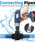 Two Pack Drill Powered Fluid Transfer Pump Handles Gasoline Oil Diesel Rapid Lift No Outlet Needed Self Priming Magic smooth suction in use.