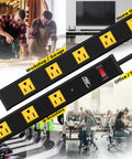 Heavy Duty 12 Outlet Power Strip With 6ft Cord And 1800 Joule Surge Protection in workshops, schools, offices, and garages