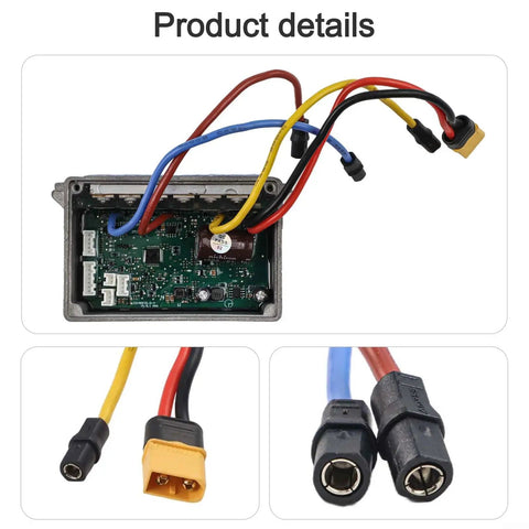 Replacement Main Controller Board for Ninebot Max Electric Scooter Heavy Duty Metal Mainboard Reliable Repair Part to Get Your Ride Back Rolling and Restore Power Easy Install with colored wires