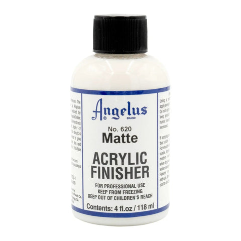 Matte Acrylic Finisher 4 Fl Oz Flexible Clear Coat For Leather Shoes Bags Jackets And Accessories Dope Pro Grade Matte Sealant Varnish For Leather Craft And Restoration Restores Color, Adds Scratch Resistant, Long Lasting Protection No 620 bottle