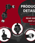 Get Your Ride Back On Track With This Slick Frenzybro Front Lower Control Arm Kit Featuring Solid Ball Joints And Full Hardware Set For Quick Fixes And Smooth Drifting On Any American Street. Rear sway bar link, black metal, ball joint close-up