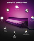 Amarant Outdoor Smart Light Bar 20W Dope Color Ambiance LED Weatherproof Exterior Lighting for deck with control features displayed