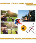 360 Degree Rotatable Thumb Bow Release For Compound Bow Archery Release Trigger With Automatic Jaw Closure 4 Finger Black Bow Release