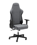 Ergonomic Gaming Chair For PC And Home Office, Reclining Swivel Chair With Lumbar Support And Headrest, gray fabric