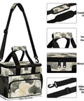Insulated Picnic Backpack Lunch Bag For On The Go Keeps Food Fresh Large 12 Inch By 9 Inch By 10 Inch Tote with adjustable strap