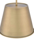 Derose Transitional One Light Indoor Pendant Light In Brushed Brass Finish That Works With Sloped Ceilings Modern Home Fixture