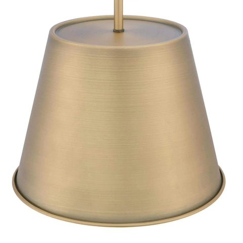 Derose Transitional One Light Indoor Pendant Light In Brushed Brass Finish That Works With Sloped Ceilings Modern Home Fixture