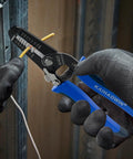 Five Pack Wire Strippers And Cutters With Safety Lock And Spring Loaded Pro Grade Electrician Pliers For 10 To 22 AWG Stranded Wire