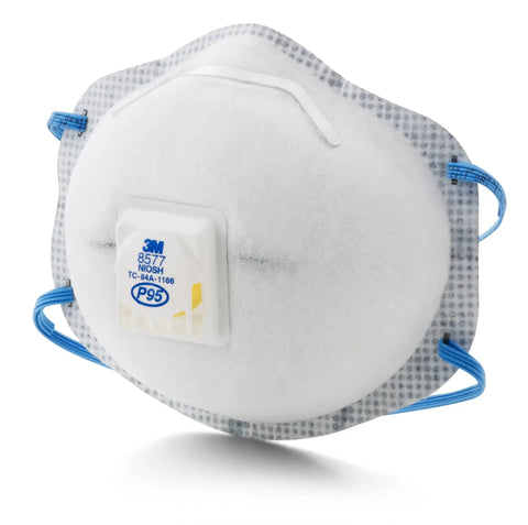 P95 NIOSH Approved Particulate Respirator With Nuisance Organic Vapor Relief Exhalation Valve and Cool Flow Comfort Pack of 10