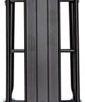 Top view of a black Rear Bike Rack For Everyday Hauls Lightweight Durable Cargo Carrier With 26 Lb Capacity That Fits Most Adult Bikes