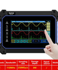 Multi Touch Screen Digital Oscilloscope With 2 Channels 110 MHz, Handheld Tablet Scope For Electronics Hobbyists