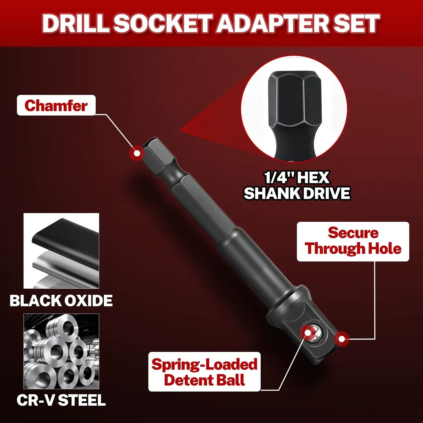 17 Piece Socket Adapter Set With