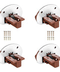 Drawer Slide Replacement Kit With Rollers And Guides, Durable Plastic And Metal Tracks, Quick Install with screws visible