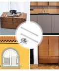 Hella Durable 12 Inch Piano Hinges Two Pack Stainless Steel Continuous Hinge shown with wood storage box and screws.