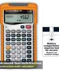 Do It All Construction Master Pro Calculator For Contractors And Builders With Feet Inch Fraction Math Quick Layouts Bids Estimates And Unit Conversions You Prefer, showing front view with buttons and display screen.
