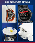 Electric Fuel Pump Assembly For Ford Five Hundred And Mercury Montego 2005 To 2007 Replaces FG1202 P76172M showcasing internal details and connectors.