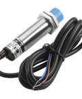Capacitive Proximity Sensor Switch M18 Non Shield Type With 10mm Sensing Range Dielectric Object Detection Adjustable 0-8mm Set Distance Normally Closed NC