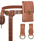 Dope Renaissance Belt Set With Leather Arm Guards And Sword Sheath Adjustable Waist Bag Viking Style Medieval Gear For Cosplay Or LARP