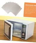 12 Pack Mica Plate Sheets For Microwave Waveguide Covers, Heat Resistant Insulation, Easy Cut To Fit Any Microwave, Durable