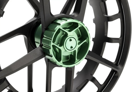 Close-up of Hyperspeed M8 Fly Fishing Reel For Saltwater, Ultralight, Big Game Waterproof Drag, Extra Large Arbor detail