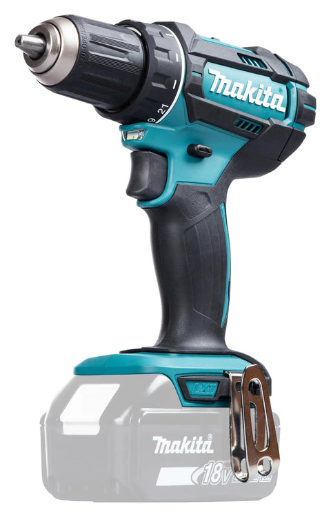 Badass Compact 18V Cordless Driver Drill Body Only with all-metal gears and clutch settings for job site tasks.
