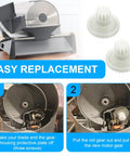 Motor Gear Replacement For Food Slicer FS150 FS-150 FS155 Direct Replacement Part 026599 26599 Easy Install For Quick Meat Slicer Repair No Fuss Easy Fix That Keeps It Running, nylon gear set