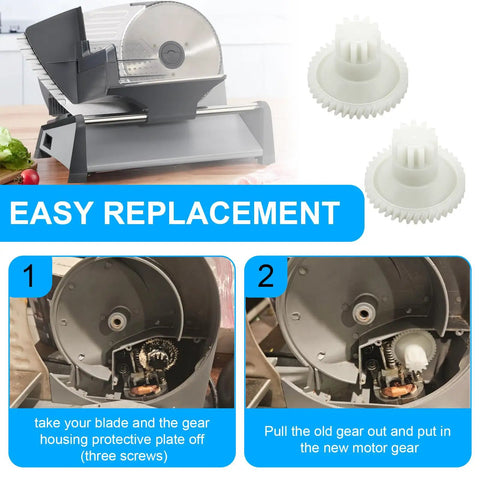 Motor Gear Replacement For Food Slicer FS150 FS-150 FS155 Direct Replacement Part 026599 26599 Easy Install For Quick Meat Slicer Repair No Fuss Easy Fix That Keeps It Running, nylon gear set