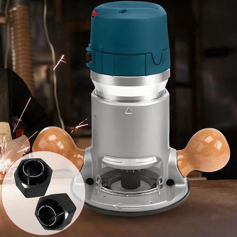 Half Inch Router Collet Replacement For Bosch 1617 1617EVS 1618 1618EVS 1613 1613EVS Pro Grade Collet Nut in woodworking setup