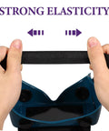 Slick Auto Darkening Welding Goggles With Flip Up Lens And Anti Scratch Shield showing strong elastic strap for secure fit.