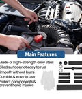 95300 Dowel Pin Puller Kit Heavy Duty Slide Hammer Removal Tool For Auto Repair Easy Pin Extraction With Collet And Sleeve Grip System Ideal For Pin Removal In Automotive Assembly And Maintenance Tasks., alloy steel puller kit with collet, sleeve, gloves, and pin sleeves