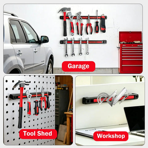 Heavy Duty Double Sided Magnetic Tool Holder Strips Keep Your Garage Gear Snug And Ready On Any Steel Surface Because This Tough 12 Inch Bar Set Packs Killer Suction Power