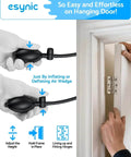 Hands using 2 Pack Air Wedge Bags With 300 Pound Lift Capacity And 136 Kilogram Lift Capacity Anti Slip Inflatable Air Shim Set for door installation.
