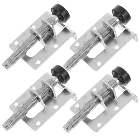Adjustable Furniture Feet Set Four Pack With Leveling Posts Anti Skid Leg Pads For Tables Chairs Cabinets Heavy Duty Riser Feet