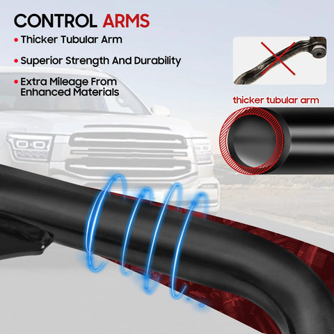 Front Upper Control Arm Kit 2-4 Inch Adjustable With Ball Joint For Ram 1500 2006-2022 And Dodge 1500 2WD 4WD, close-up