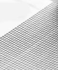 Close-up of fine mesh on Polyurethane Screen Repair Tape With Fine Mesh Patch For Window And Door Screens Easy Cut Durable