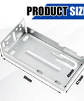 Heavy Duty Rear Mounting Brackets For 20 Pairs Of 45MM Soft Close Drawer Slides showing metal clips size 90mm x 28mm.