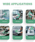 Heavy Duty Cleanroom Wipes Lint Free Cloths Jumbo Roll Extra Absorbent Towels Green 12 By 10 Inches 500 Count For Industrial Wiping Degreasing Auto Parts Lab Equipment used in diverse applications including cleanroom, laboratory, electronics, mechanics, automotive, and instruments.