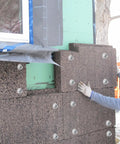 Top Shelf Insulation Pins With Self Locking Washers And Aluminum Dome Caps For Foam Board Wall Ceiling used on wall insulation.