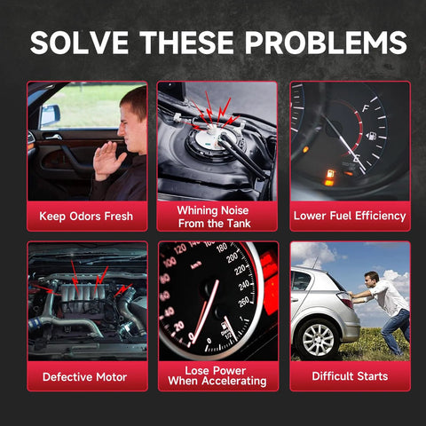 Solutions to common car problems including fuel efficiency, noise, defects, and performance issues in vehicles.
