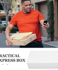 Person with cardboard box representing 10 Pack High Density Foam Mailing Boxes For Tempered Glass Film And Phone Shell Packaging