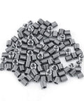 Top Notch 100 Pcs M4 Helical Wire Thread Inserts For Replying Stripped Threads in Aluminum and Soft Metals With Durable Stainless Steel Construction That Lasts A Lifetime - pile of stainless steel M4 inserts.