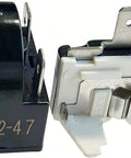 3 Pin 4.7 Ohm Refrigerator Start Relay Kit With Overload Protector For 1/2 HP Compressors, visible relays and protector