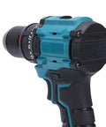 Beefy Cordless Drill Featuring Brushless 20 Volt Motor And 3/8 Inch Keyless Metal Chuck for easy grip and control.