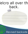 Back view of 8 Pack Steam Mop Pads For ThermaPro 10-In-1, showing full surface Velcro for easy attachment.