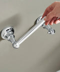 Vale Chrome Double Post Pivoting Toilet Paper Holder Wall Mounted Tissue Dispenser With Easy Roll Change Dope Chrome Finish