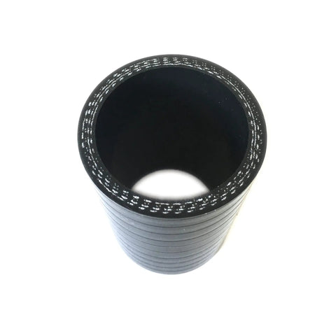 Top view of 1.75 Inch Straight Silicone Hose Coupler High Temp Beefed Up 4 Ply Reinforced Heavy Duty 3 Inch Length 150 PSI Max Pressure