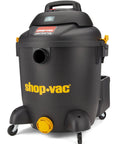 Beast Mode Heavy Duty 12 Gallon Wet Dry Vac for Jobsite Garage and Home Cleanup 5.5 Peak HP Contractor Series on wheels