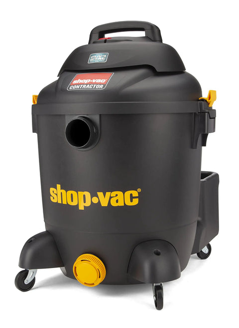 Beast Mode Heavy Duty 12 Gallon Wet Dry Vac for Jobsite Garage and Home Cleanup 5.5 Peak HP Contractor Series on wheels