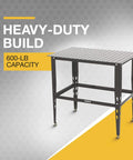Heavy Duty Steel Welding Table With 24-Piece Fit-Up Tool Kit, 600 Lb Capacity, 36 In L X 24 In W X 33 1/4 In H, 16 Mm Fixture Holes