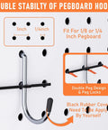 Upgraded Pegboard Organizer Kit All In One With 330 Piece Accessory Set Bins Cups And Hooks For Garage Or Workshop Tool Storage